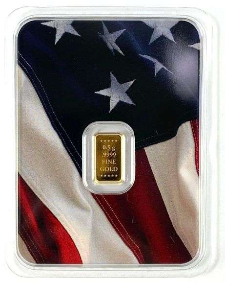 USA 45th amd 47th President 0.5g .999 Fine Gold Ingot/Bar