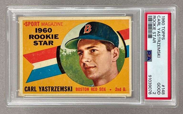 1960 Topps Carl Yastrzemski Rookie Star #148 PSA 2