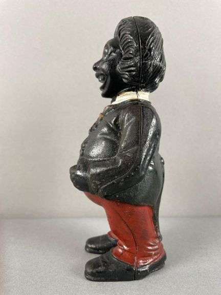 Antique John Harper Golliwog Cast Iron Bank