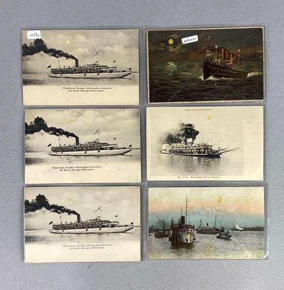 Postcards - 6 HTL Ships