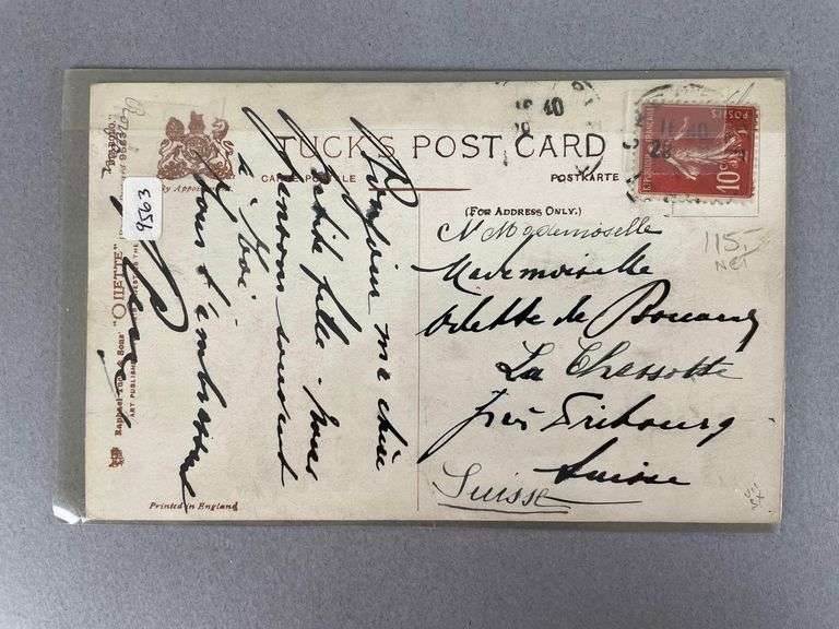 Tuck Louis Wain Signed Diabolo Postcard