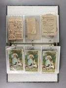 Binder Of Antique Advertising Trade Cards