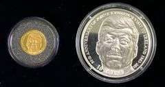 2013 Central Bank of Ireland John F. Kennedy Two-Coin Gold Silver Proof Set