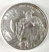 Eric Bloodaxe Legendary Warriors 1oz .999 Fine Silver Round