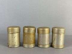 Group of 4 WW2 Japanese Medical Inhalant Aluminum Canisters