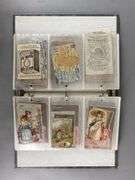 Binder Of Antique Advertising Trade Cards