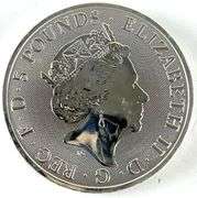 2021 Great Britain 5 Pound The Queens Beasts 2 oz .999 Fine Silver Coin