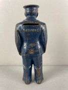 Antique Arcade Policeman Cast Iron Bank