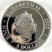 2022 NIUE $5 The Mayflower 2 oz .999 Fine Silver Round