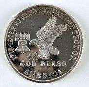 Vintage 1976 Tri State Refining God Bless America 1 oz .999 Fine Silver Round