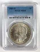 PCGS Graded 1885-O US $1 Morgan Silver Dollar MS64
