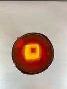 2020 Blenko Red Yellow Textured Art Glass Vase