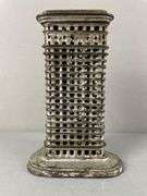 Antique Cast Iron Flatiron Building Bank