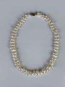 14K Gold Clasped Cluster Pearl Necklace
