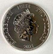 2021 NIUE $2 Star Wars Millennium Falcon 1 oz .999 Fine Silver Coin