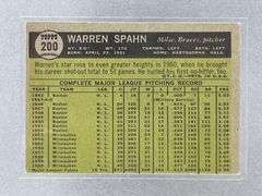 1961 Topps Warren Spahn #200