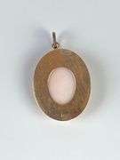 10K Gold Cameo Necklace Pendant