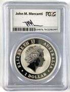2015 P Australia $1 PCGS Graded MS 70 Wedge Tail Eagle 1 oz .999 Silver Coin