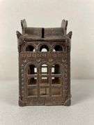 Antique Cast Iron City Bank