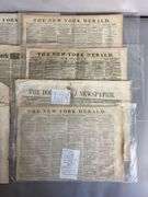 Group of 1840s - 1870s Newspapers