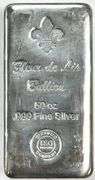 Fleur Di Lis 50 oz .999 Fine Silver Bar