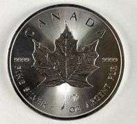 2014 Canada $5 Maple Leaf with Maple Leaf Privy 1 oz .999 Fine Silver Coin