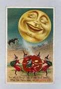 Halloween Moon Postcard
