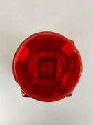 Sun Emblem Red Textured Glass Vase