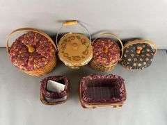 Group of Longaberger Holiday Baskets