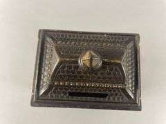 Antique J and E Stevens Cast Iron Roof Bank