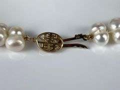 14K Gold Clasped Cluster Pearl Necklace