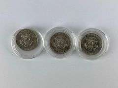 Group of 3 1967 40% Silver Kennedy Half Dollars