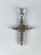 Sterling Silver Amethyst Cross Necklace Pendant