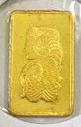 PAMP Suisse Lady Fortuna 1 Gram .999 Fine Gold Ingot/ Bar