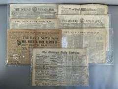 Group of 1840s - 1910s Assorted Newspapers