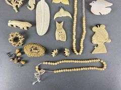 Group of Assorted Bone Jewelry