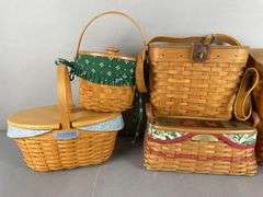 Group of Longaberger Baskets with Lids