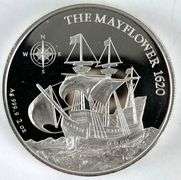 2022 NIUE $5 The Mayflower 2 oz .999 Fine Silver Round