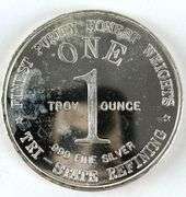 Vintage 1976 Tri State Refining God Bless America 1 oz .999 Fine Silver Round