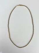 14K Gold Square Byzantine Link Chain Necklace