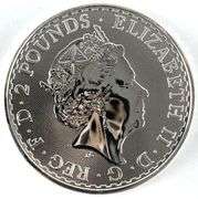 2022 Great Britain 2 Pound Britannia 1 oz .999 Fine Silver Coin