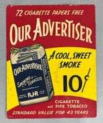Old Advertiser Smoking Tobacco Advertising Sign