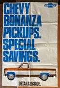 1976 Chevy Bonanza Pickup Truck Advertising Poster