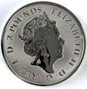 2021 Great Britain 2 Pound The Valiant 1 oz .999 Fine Silver Coin