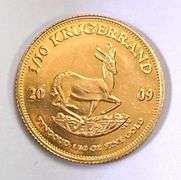 2009 South Africa 1/10 Krugerrand 1/10oz Fine Gold Coin