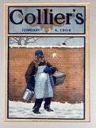 1904 Colliers Roger Black Man Snowballs Advertising Sign