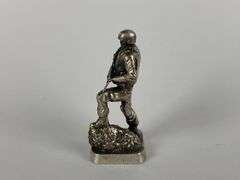 Gold Spartan Dont Tread On Me-Seal P .9 oz .999 Silver Figure