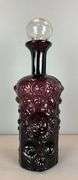 Blenko Amethyst Textured Art Glass Decanter