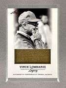 2012 Leaf Vince Lombardi Legacy Game Worn Jacket card
