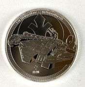 2021 NIUE $2 Star Wars Millennium Falcon 1 oz .999 Fine Silver Coin